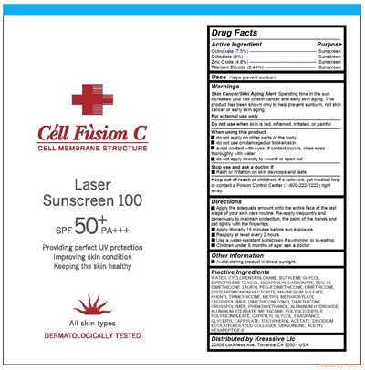 Laser Sunscreen 100 (Laser Sunscreen 100 Label Draft)